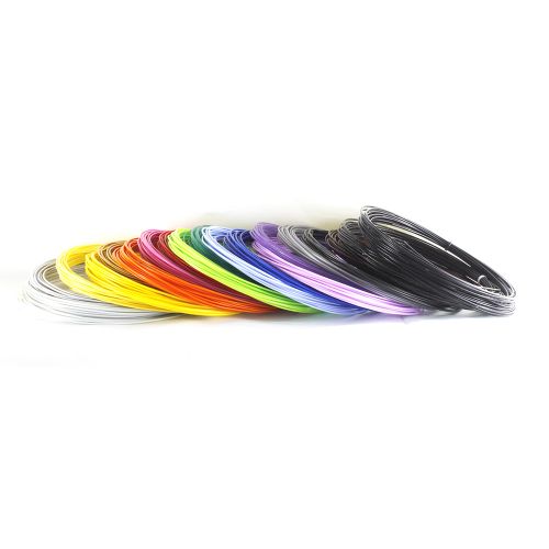 Набір PLA 20 кольорів по 10 м для 3д ручки 