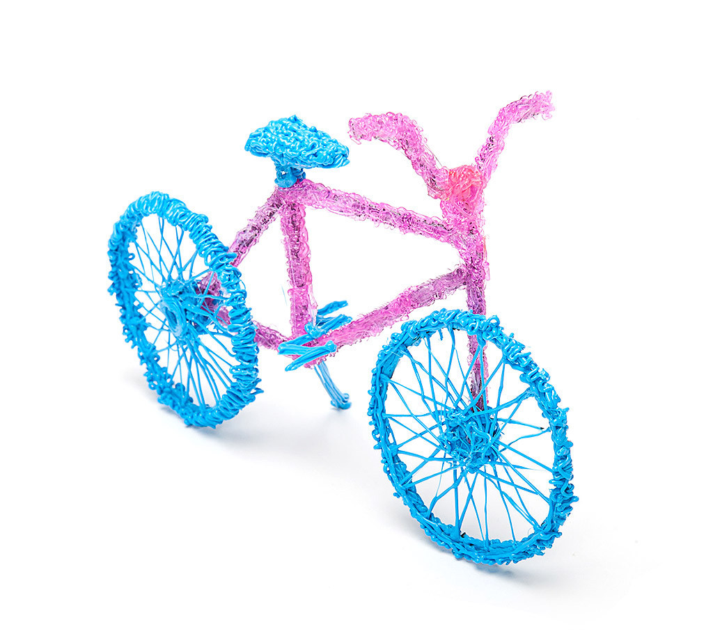 Велосипед-нарисованный-трехмерной-ручкой